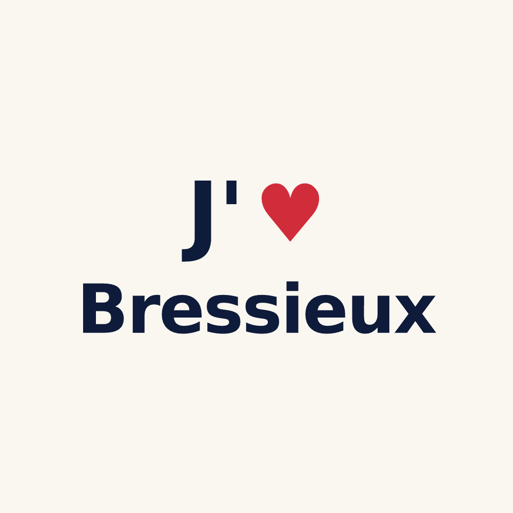 Tasse personnalisée Bressieux — design J'aime Bressieux