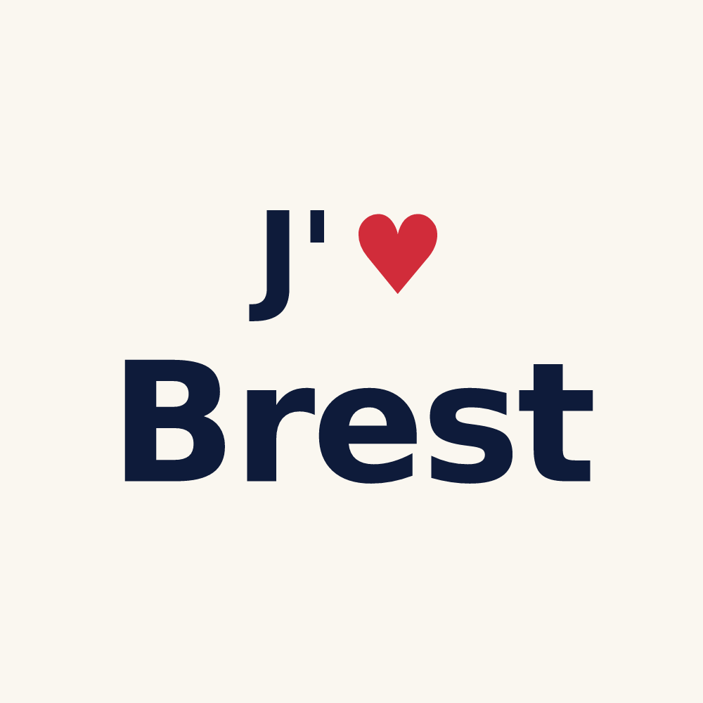 Tasse personnalisée Brest — design J'aime Brest
