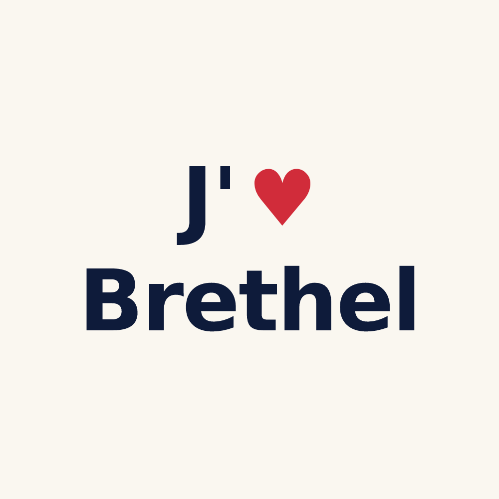 Tasse personnalisée Brethel — design J'aime Brethel