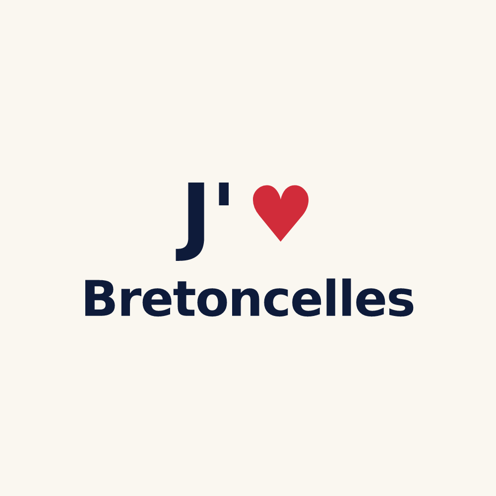 Tasse personnalisée Bretoncelles — design J'aime Bretoncelles