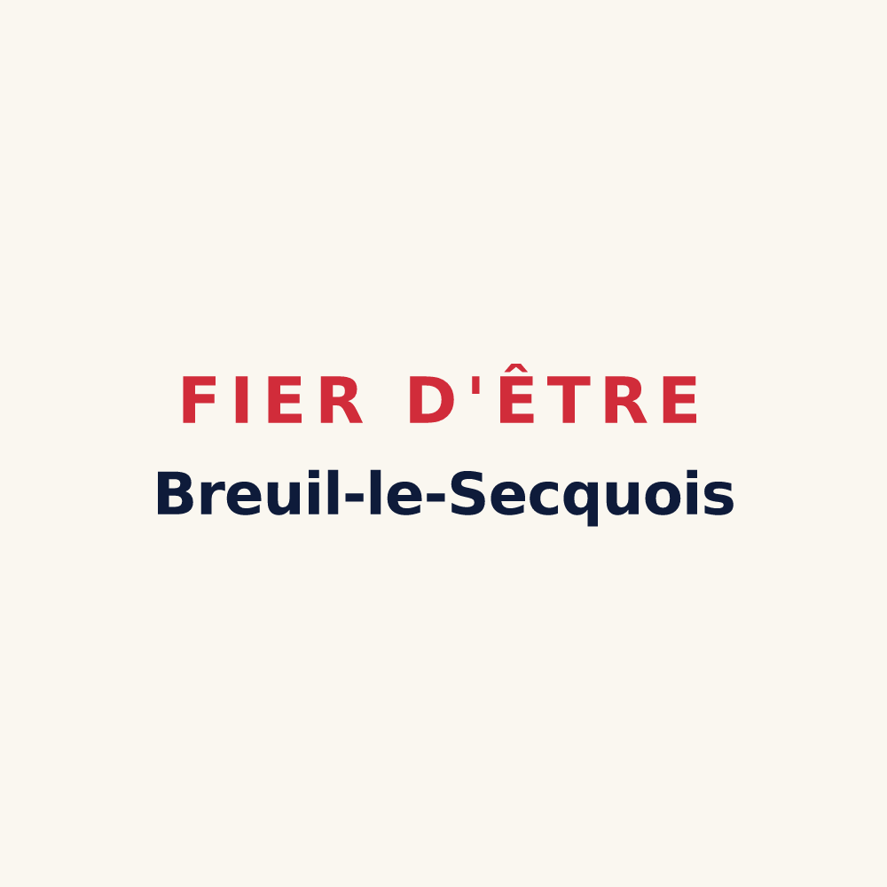 Tasse « Fier d'être Breuil-le-Secquois » — design pour Breuil-le-Sec