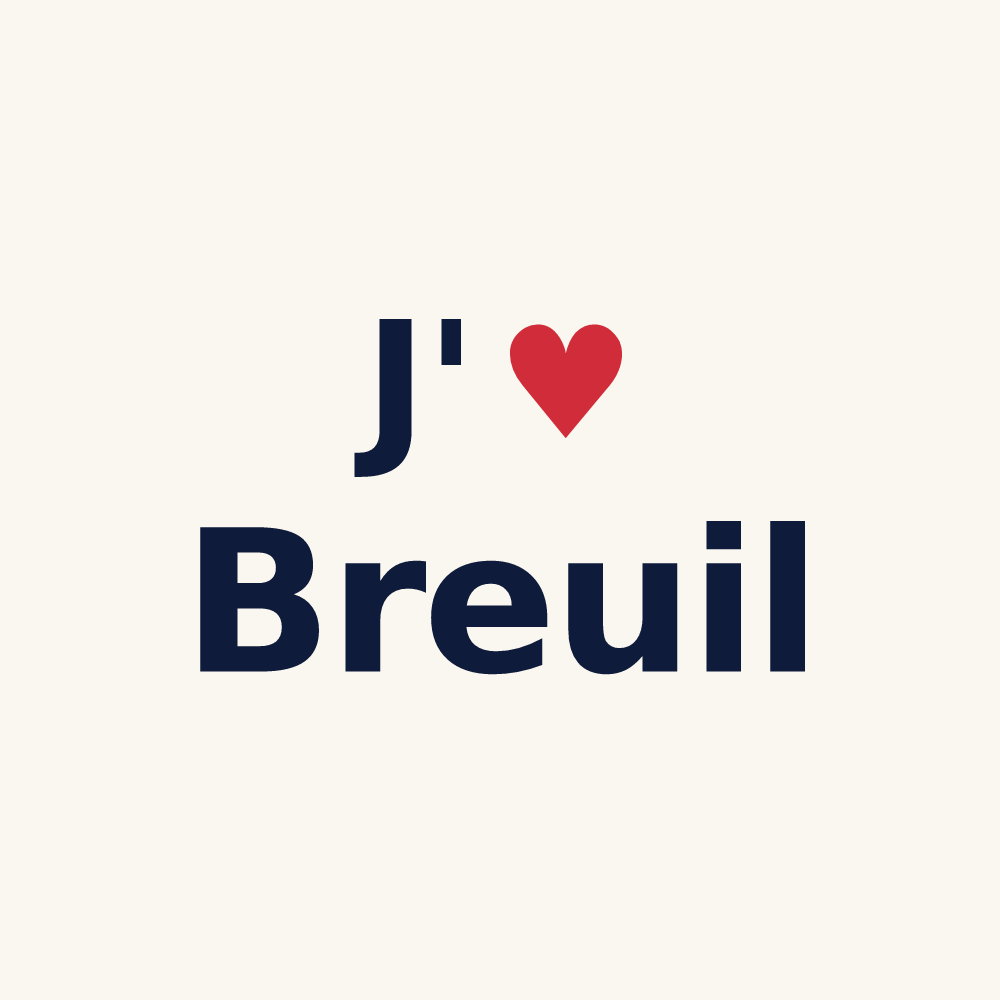 Tasse personnalisée Breuil — design J'aime Breuil
