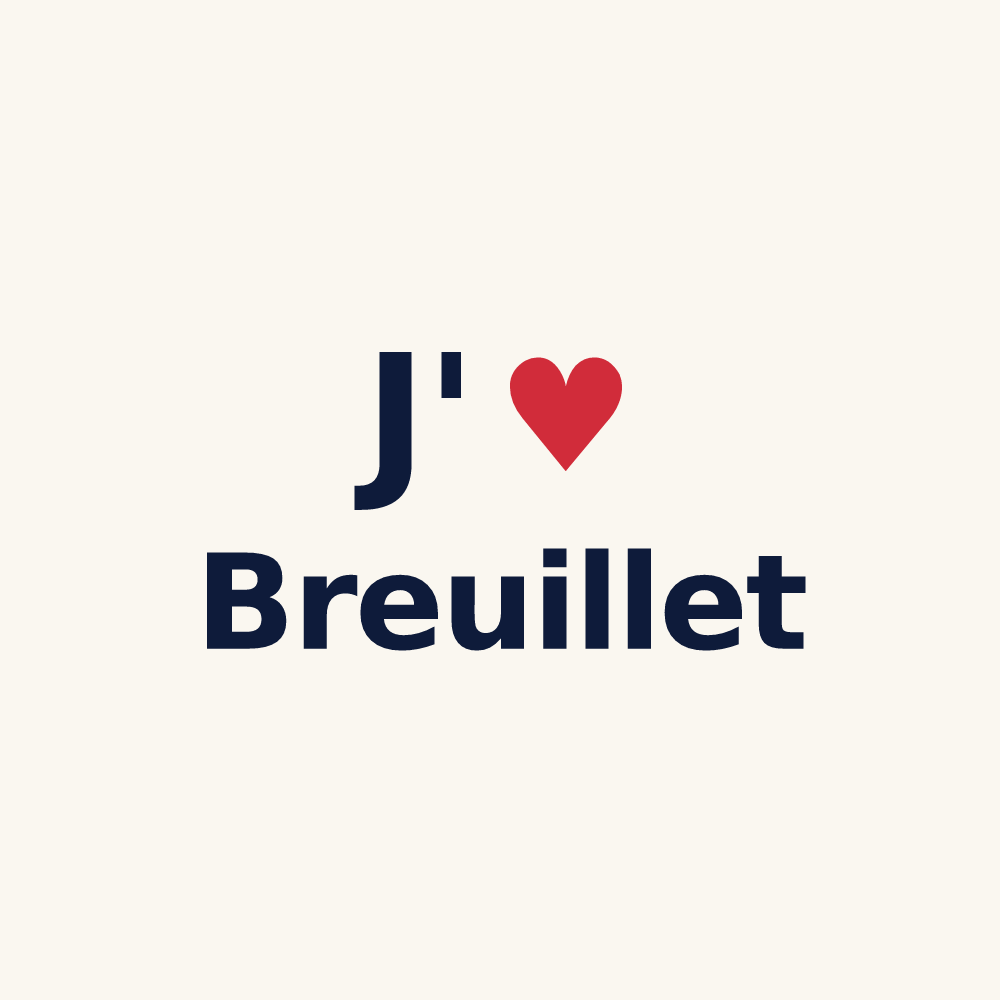 Tasse personnalisée Breuillet — design J'aime Breuillet