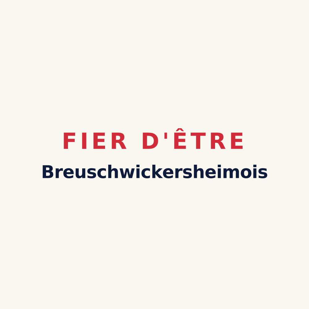 Tasse « Fier d'être Breuschwickersheimois » — design pour Breuschwickersheim