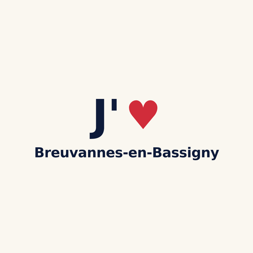 Tasse personnalisée Breuvannes-en-Bassigny — design J'aime Breuvannes-en-Bassigny