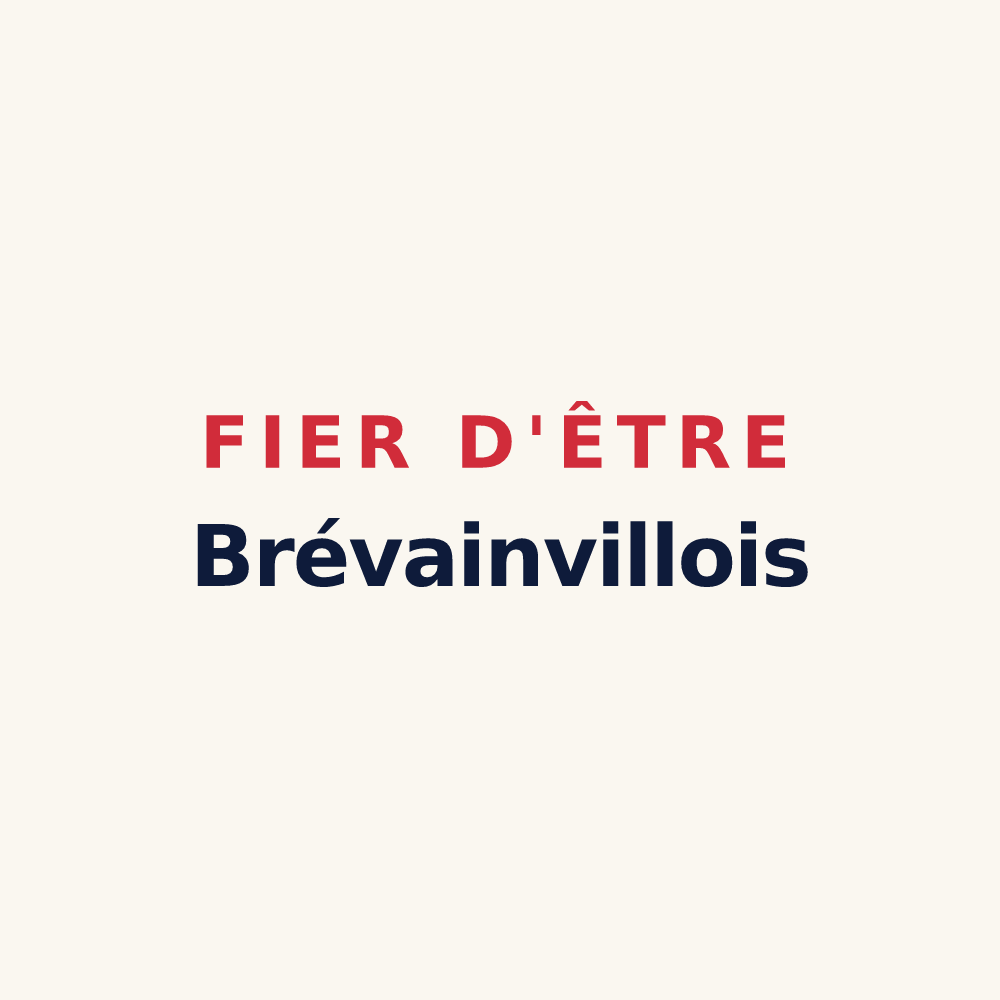 Tasse « Fier d'être Brévainvillois » — design pour Brévainville