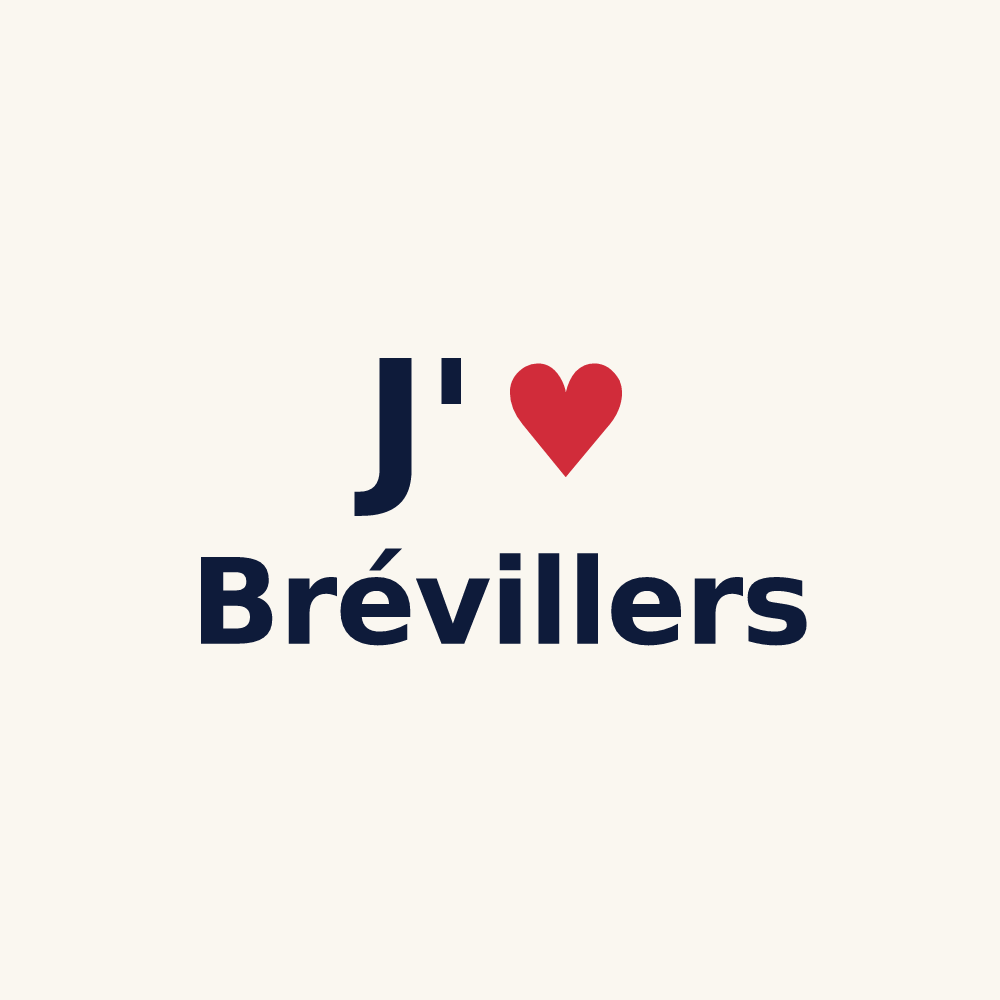 Tasse personnalisée Brévillers — design J'aime Brévillers