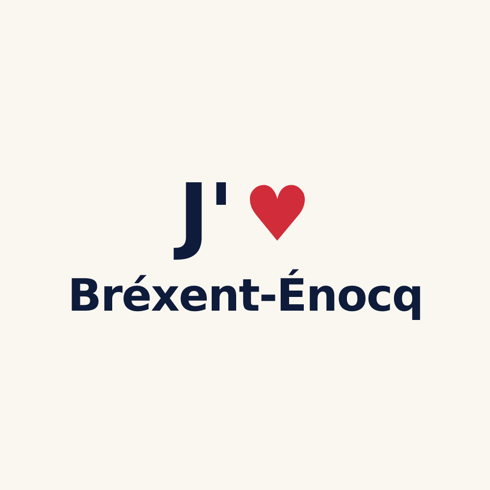 Tasse personnalisée Bréxent-Énocq — design J'aime Bréxent-Énocq