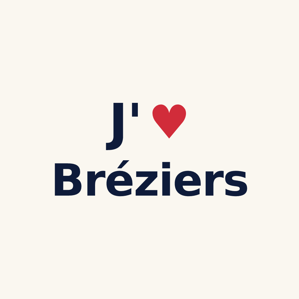 Tasse personnalisée Bréziers — design J'aime Bréziers