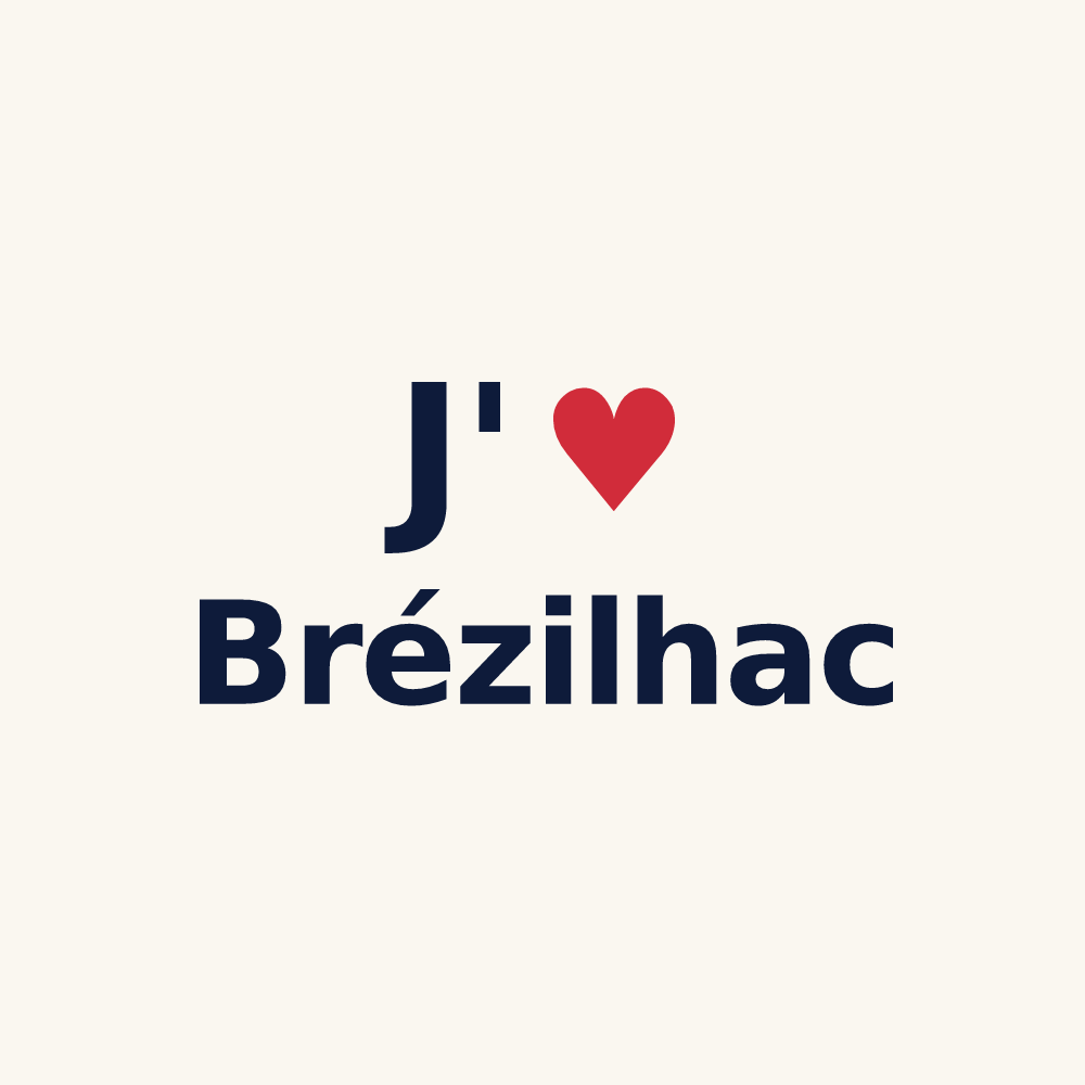 Tasse personnalisée Brézilhac — design J'aime Brézilhac