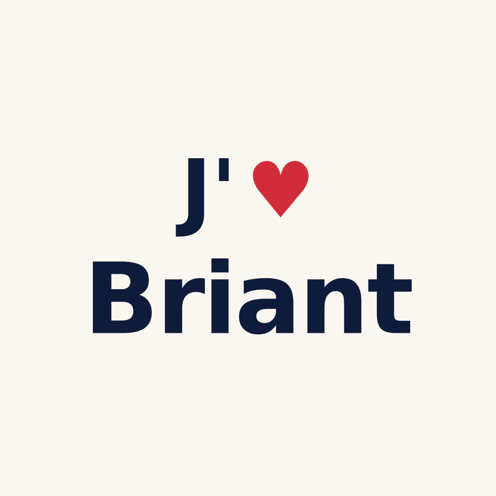 Tasse personnalisée Briant — design J'aime Briant