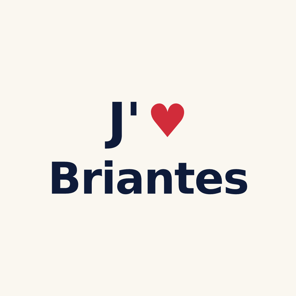 Tasse personnalisée Briantes — design J'aime Briantes