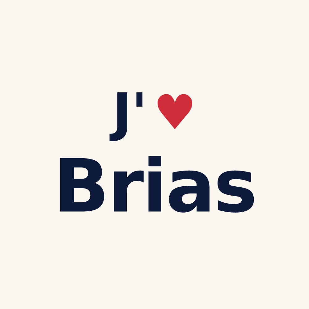 Tasse personnalisée Brias — design J'aime Brias