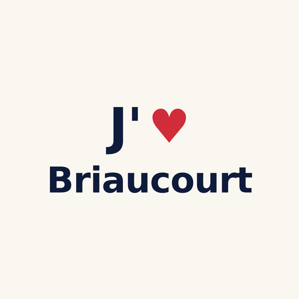 Tasse personnalisée Briaucourt — design J'aime Briaucourt