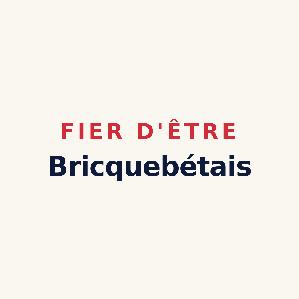 Tasse « Fier d'être Bricquebétais » — design pour Bricquebec-en-Cotentin