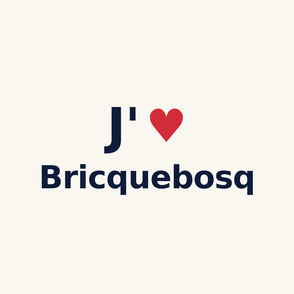 Tasse personnalisée Bricquebosq — design J'aime Bricquebosq