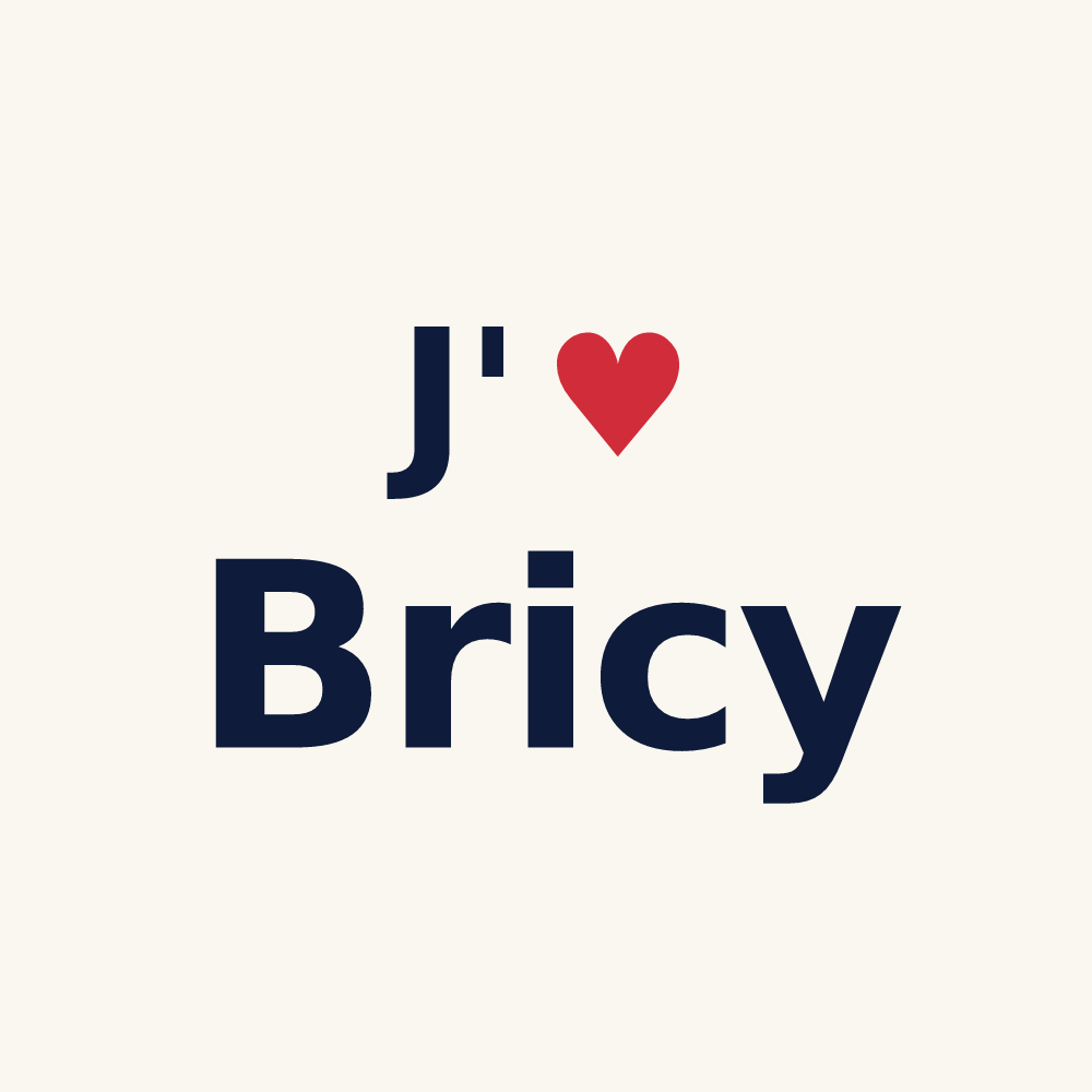 Tasse personnalisée Bricy — design J'aime Bricy