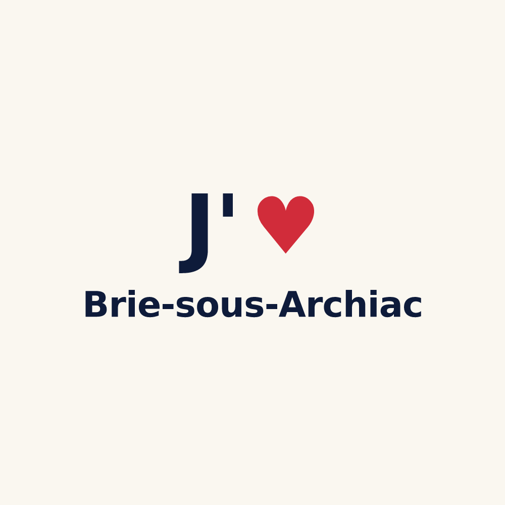 Tasse personnalisée Brie-sous-Archiac — design J'aime Brie-sous-Archiac