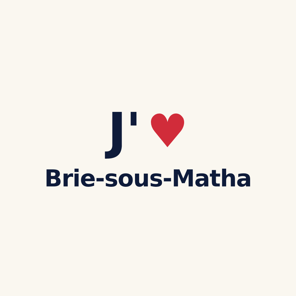 Tasse personnalisée Brie-sous-Matha — design J'aime Brie-sous-Matha