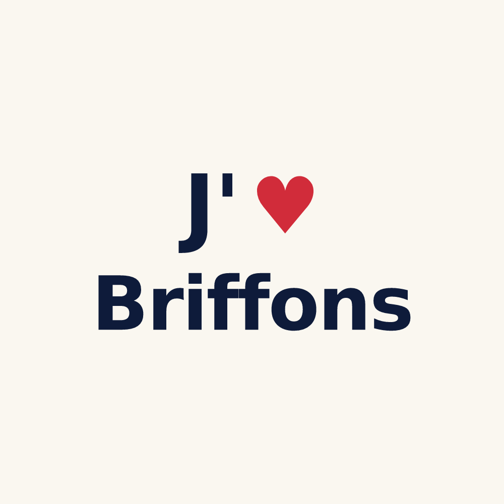 Tasse personnalisée Briffons — design J'aime Briffons