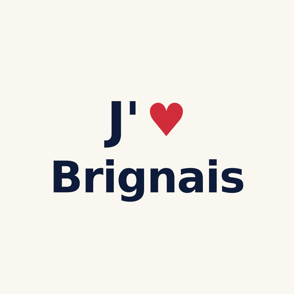 Tasse personnalisée Brignais — design J'aime Brignais