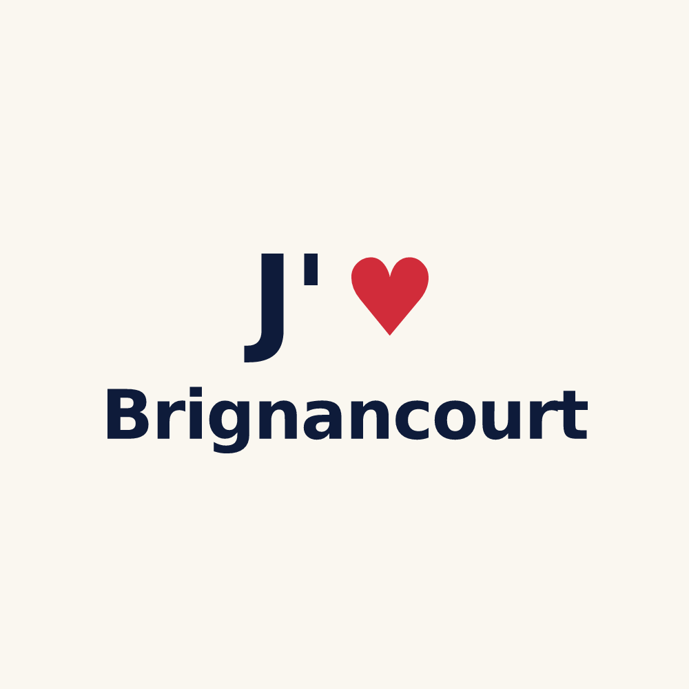 Tasse personnalisée Brignancourt — design J'aime Brignancourt