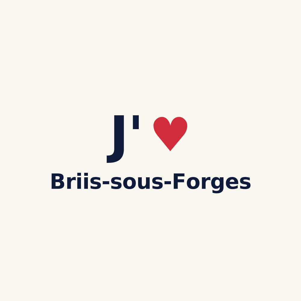Tasse personnalisée Briis-sous-Forges — design J'aime Briis-sous-Forges