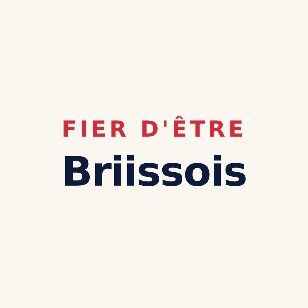 Tasse « Fier d'être Briissois » — design pour Briis-sous-Forges