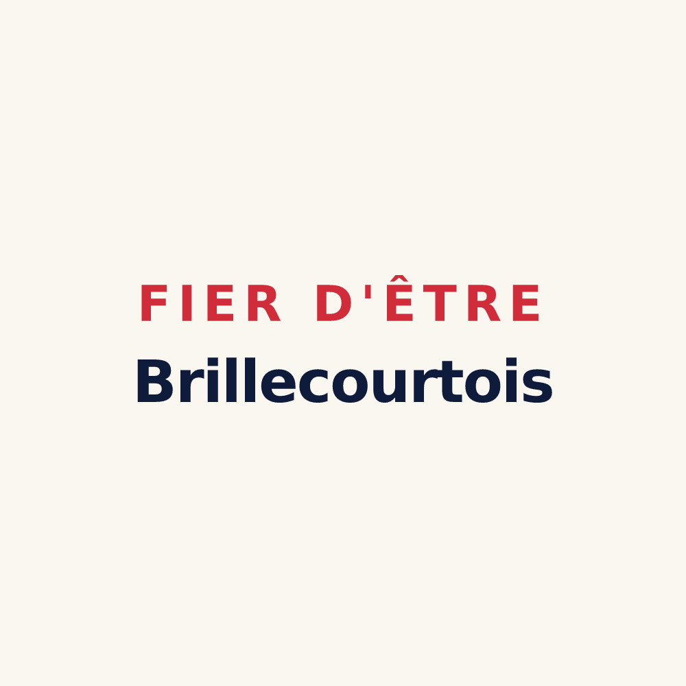 Tasse « Fier d'être Brillecourtois » — design pour Brillecourt