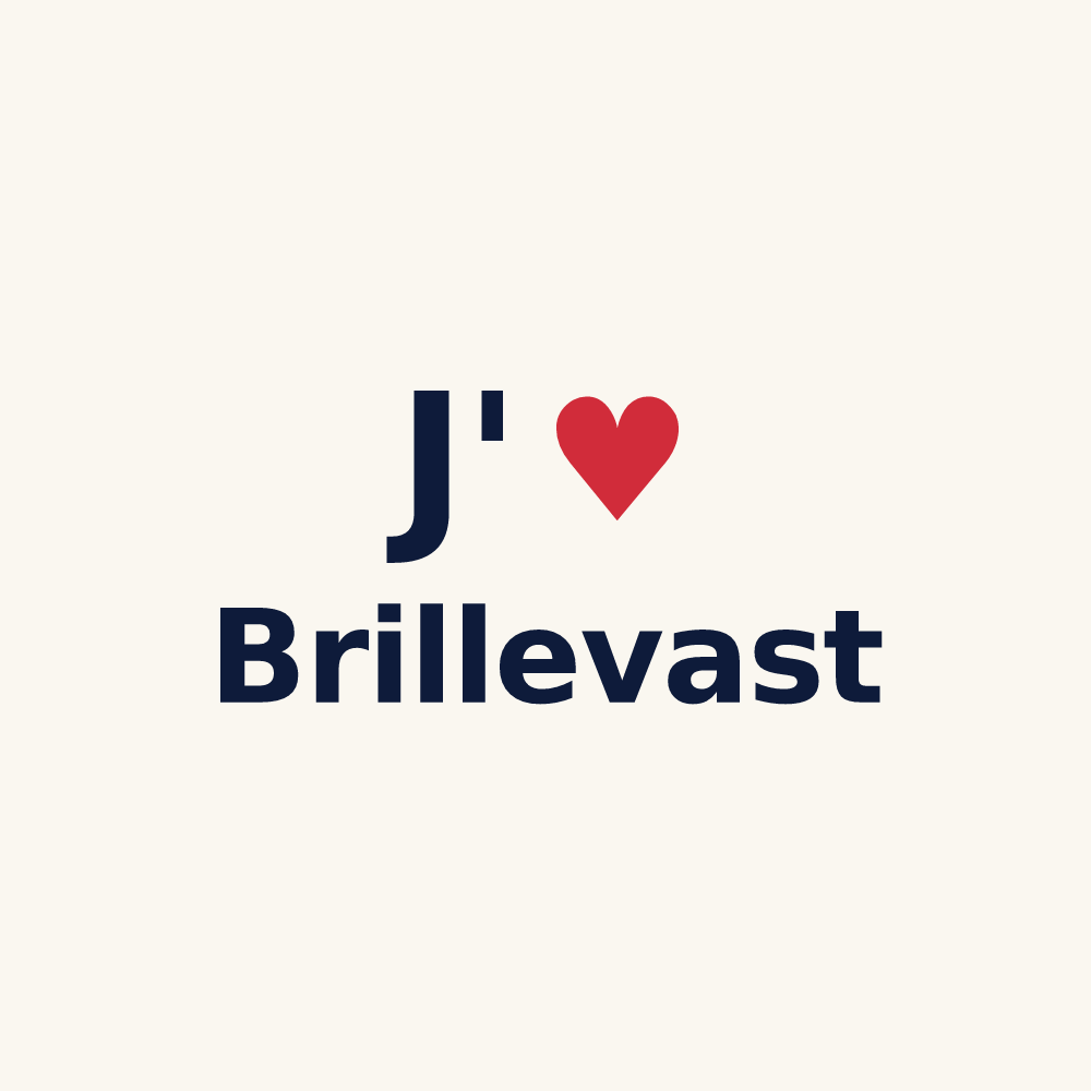 Tasse personnalisée Brillevast — design J'aime Brillevast