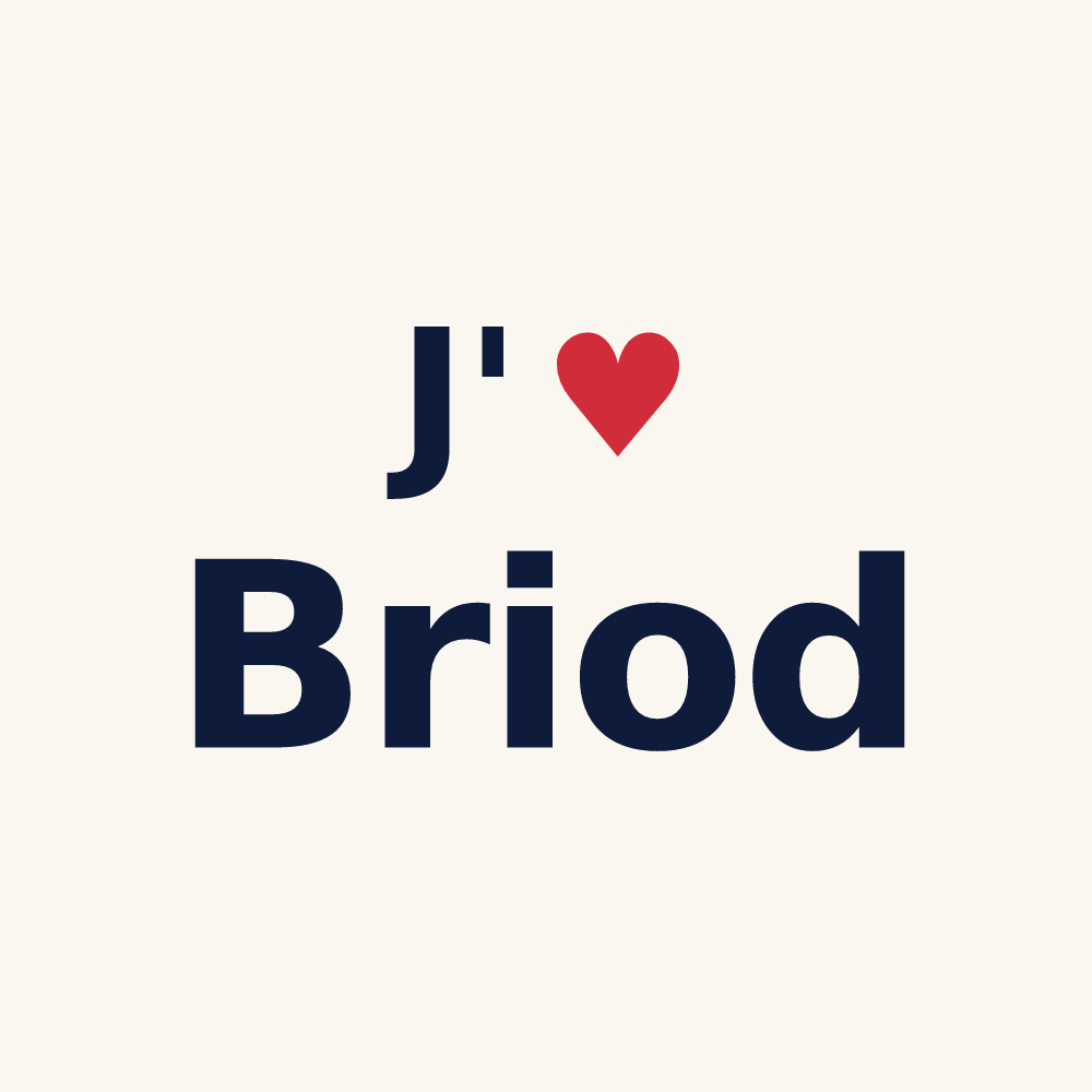 Tasse personnalisée Briod — design J'aime Briod