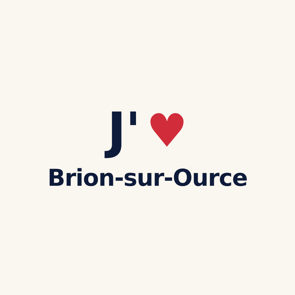 Tasse personnalisée Brion-sur-Ource — design J'aime Brion-sur-Ource