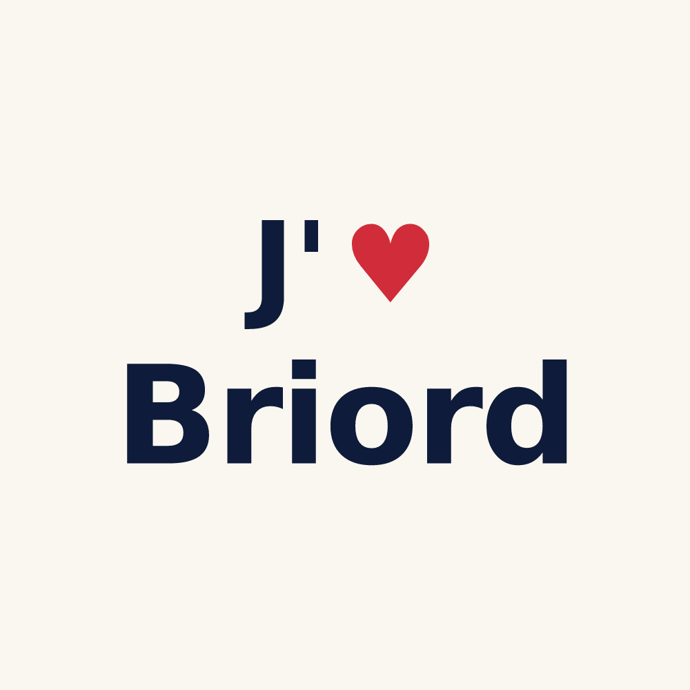 Tasse personnalisée Briord — design J'aime Briord