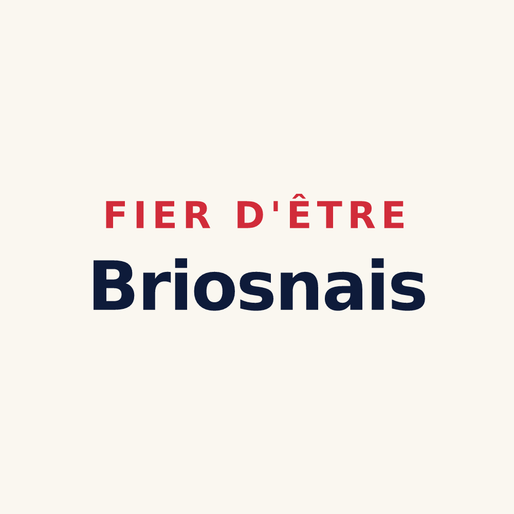 Tasse « Fier d'être Briosnais » — design pour Briosne-lès-Sables