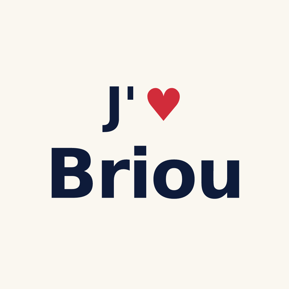 Tasse personnalisée Briou — design J'aime Briou