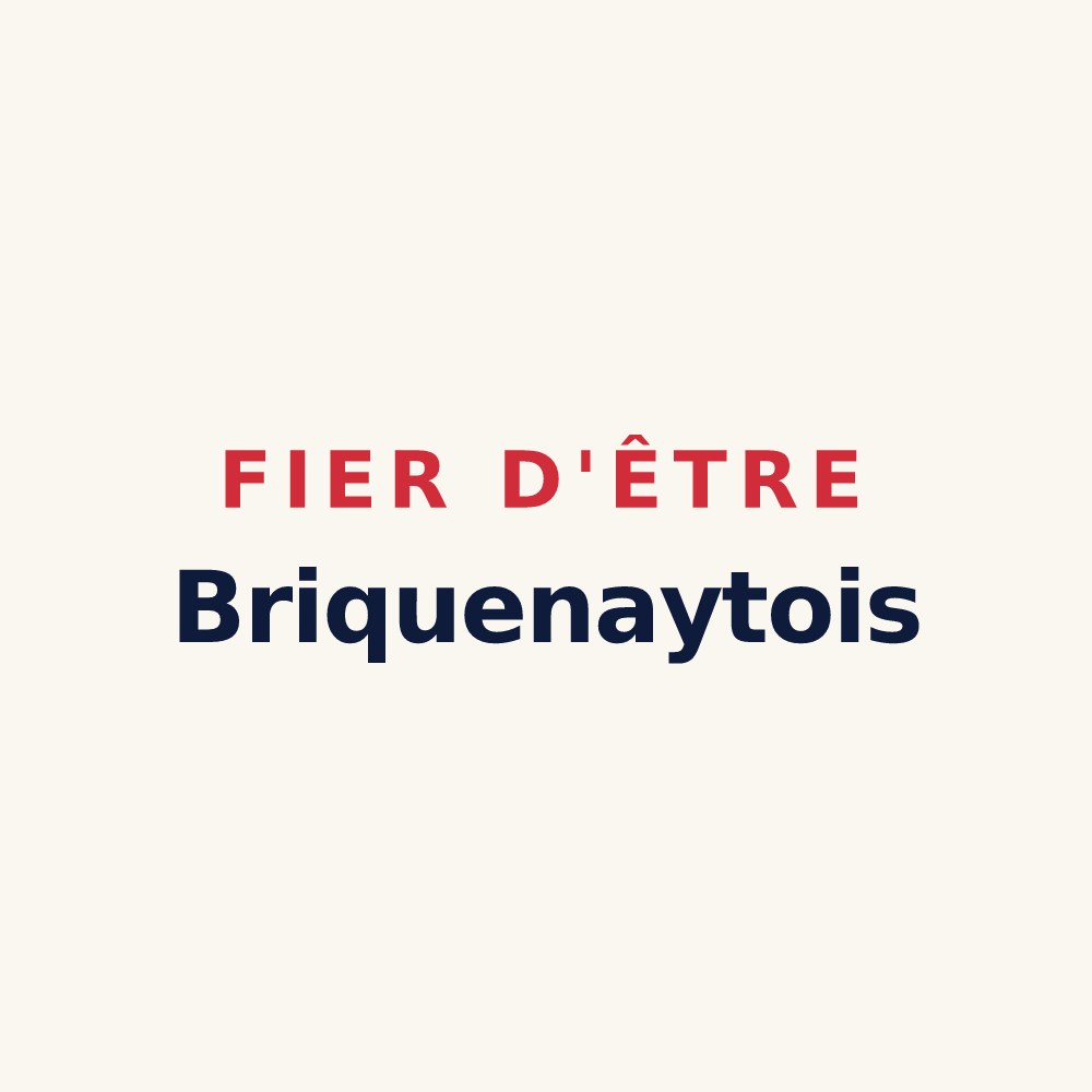 Tasse « Fier d'être Briquenaytois » — design pour Briquenay