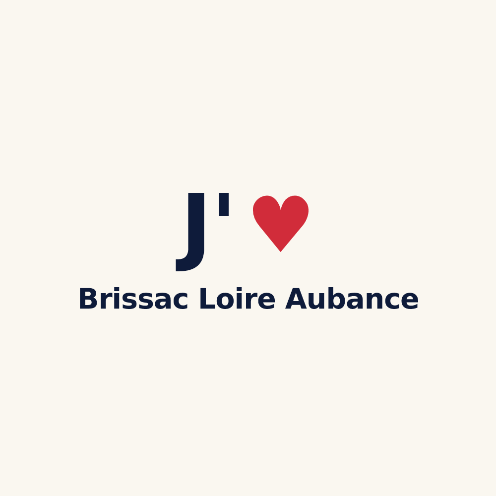 Tasse personnalisée Brissac Loire Aubance — design J'aime Brissac Loire Aubance