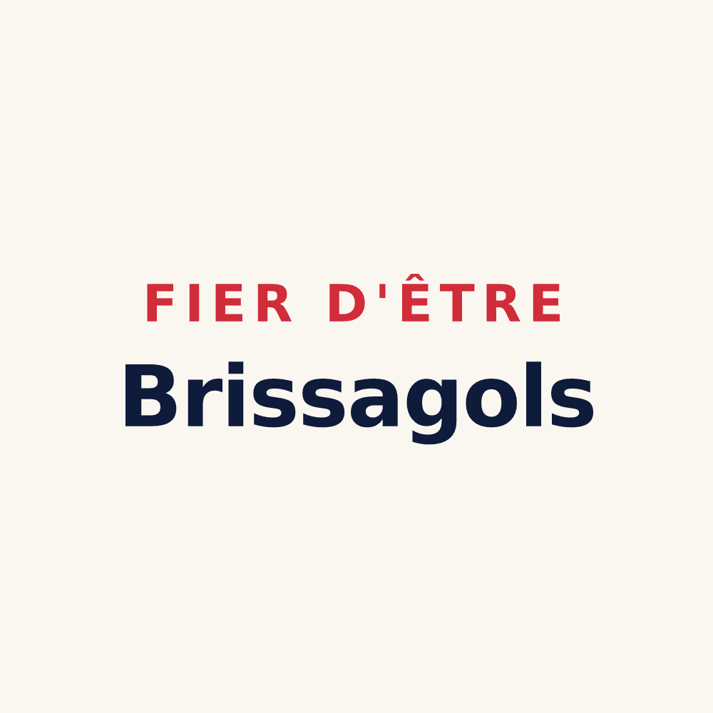 Tasse « Fier d'être Brissagols » — design pour Brissac