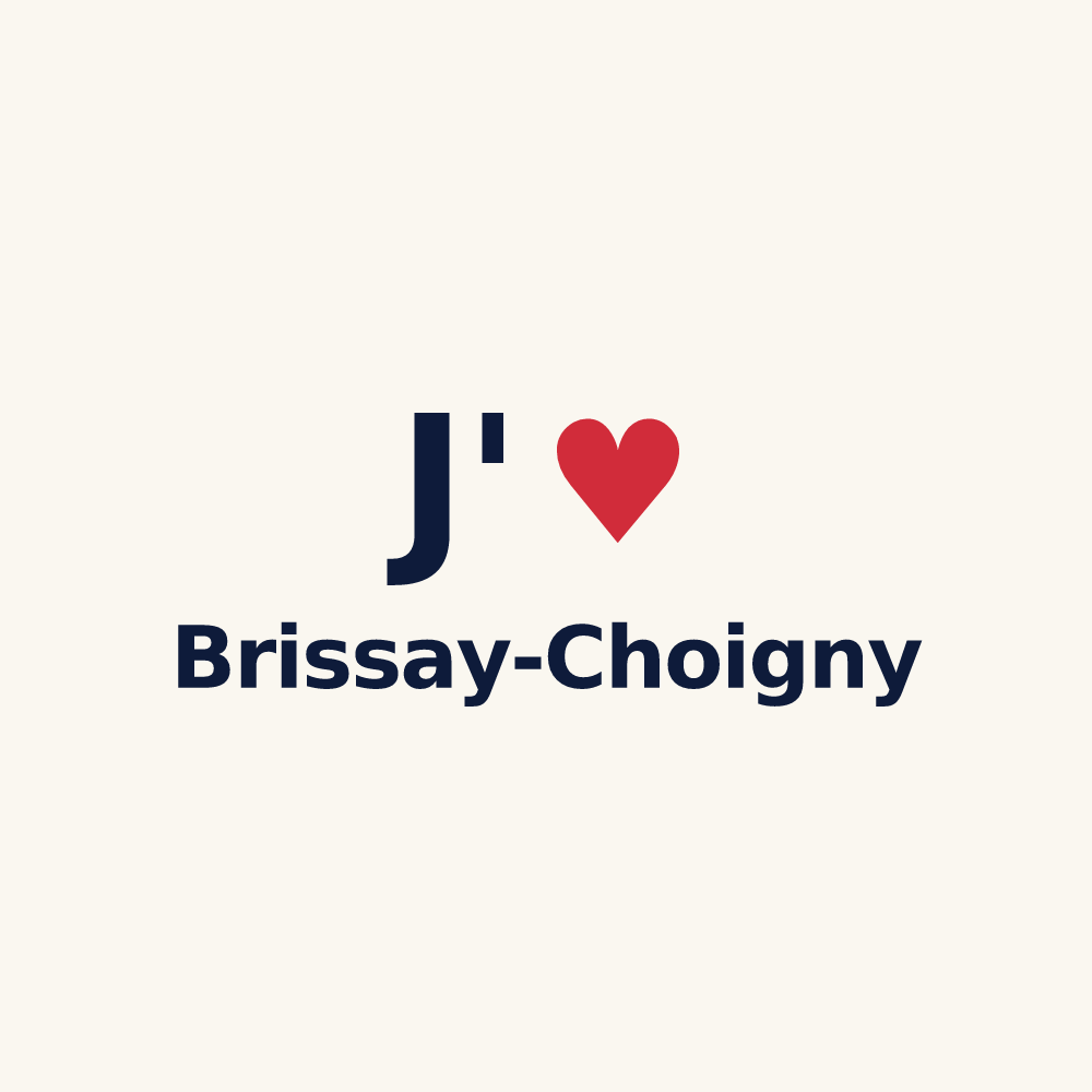Tasse personnalisée Brissay-Choigny — design J'aime Brissay-Choigny