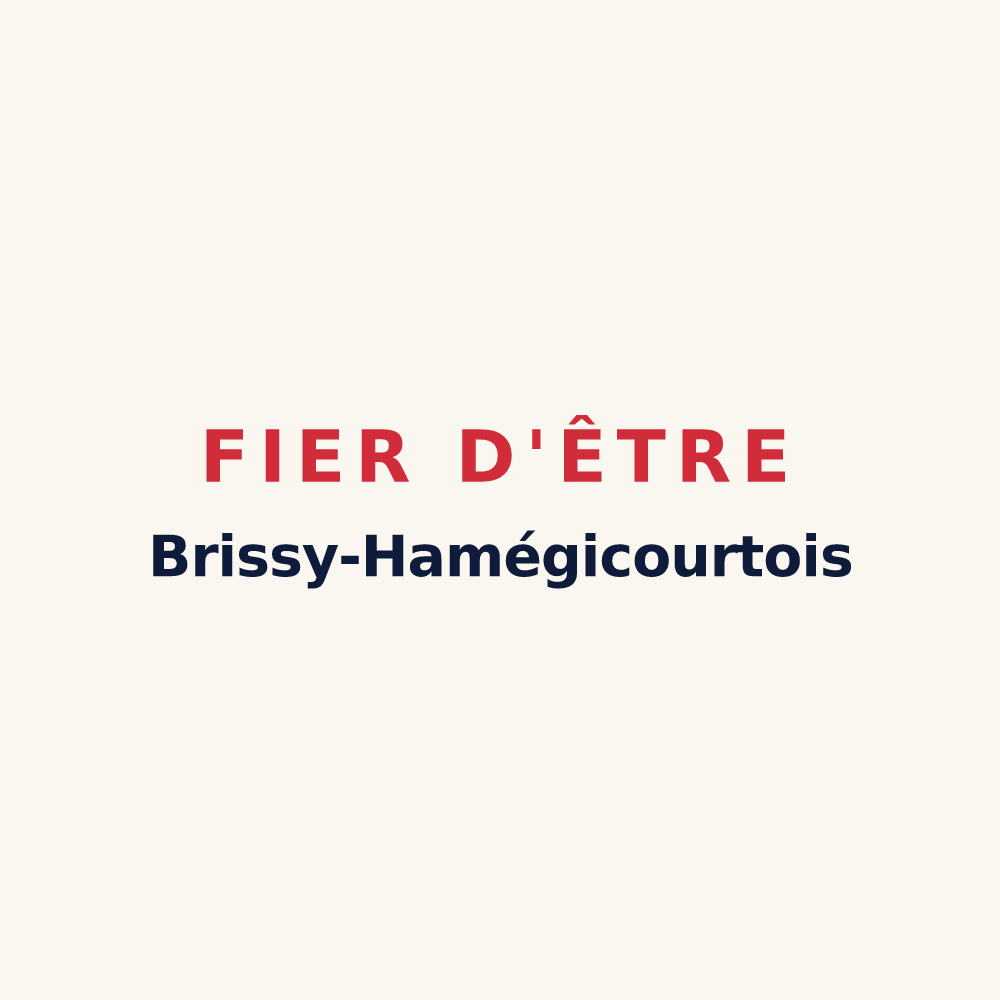 Tasse « Fier d'être Brissy-Hamégicourtois » — design pour Brissy-Hamégicourt