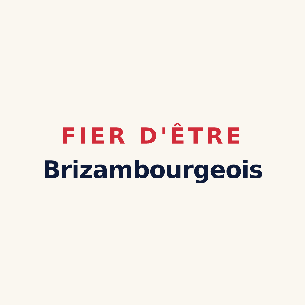 Tasse « Fier d'être Brizambourgeois » — design pour Brizambourg