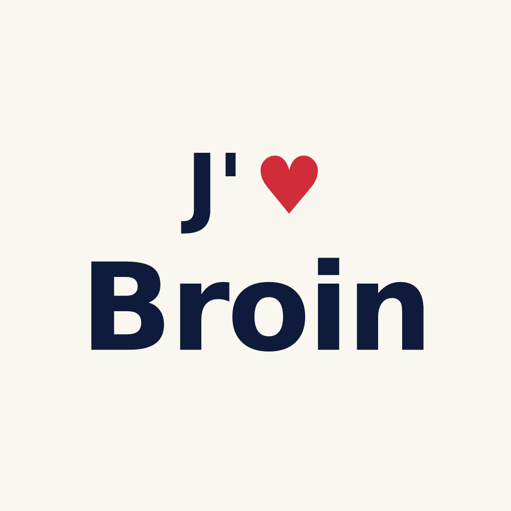 Tasse personnalisée Broin — design J'aime Broin