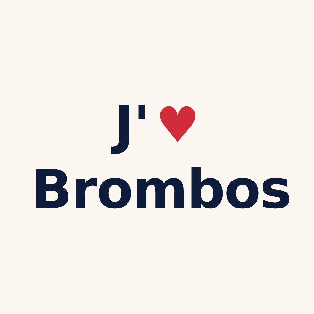Tasse personnalisée Brombos — design J'aime Brombos