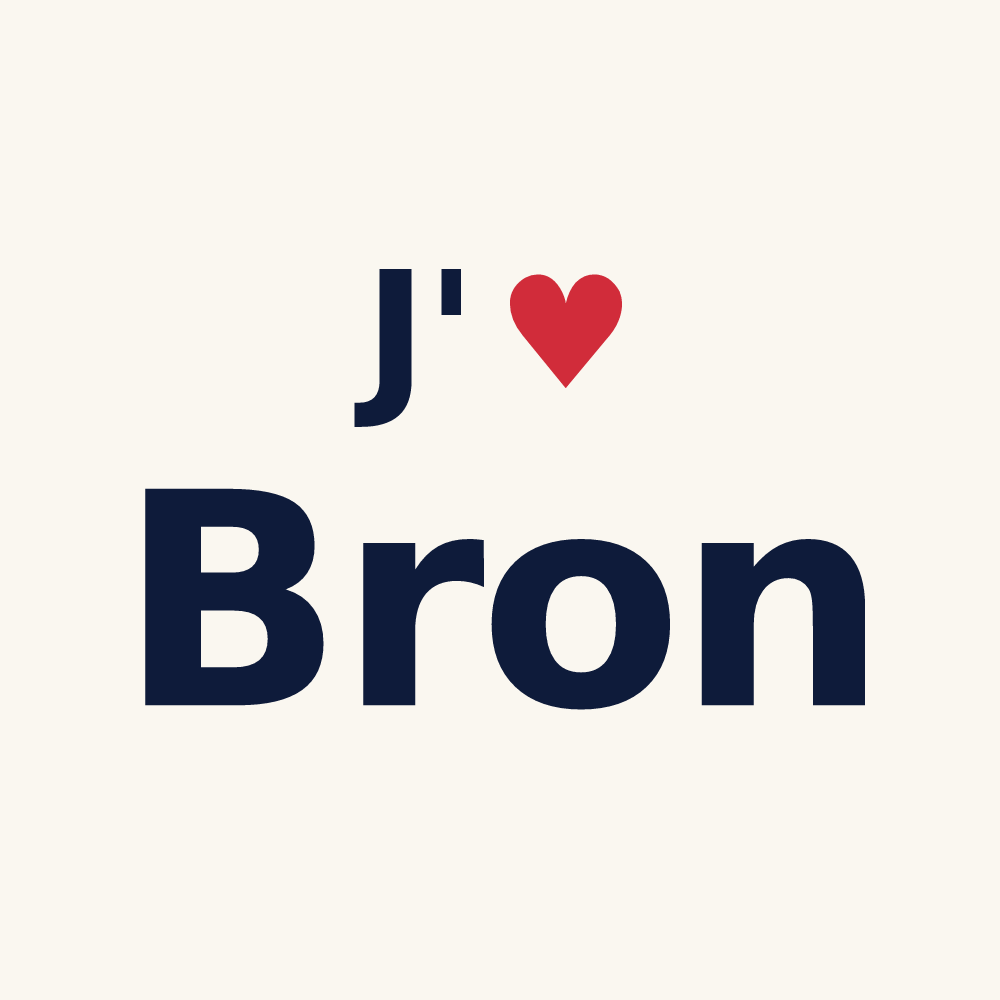 Tasse personnalisée Bron — design J'aime Bron