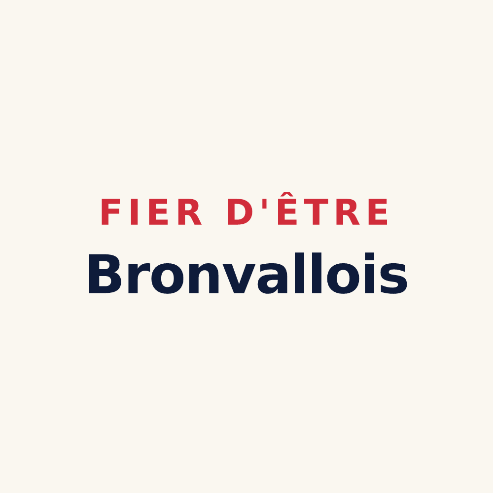 Tasse « Fier d'être Bronvallois » — design pour Bronvaux