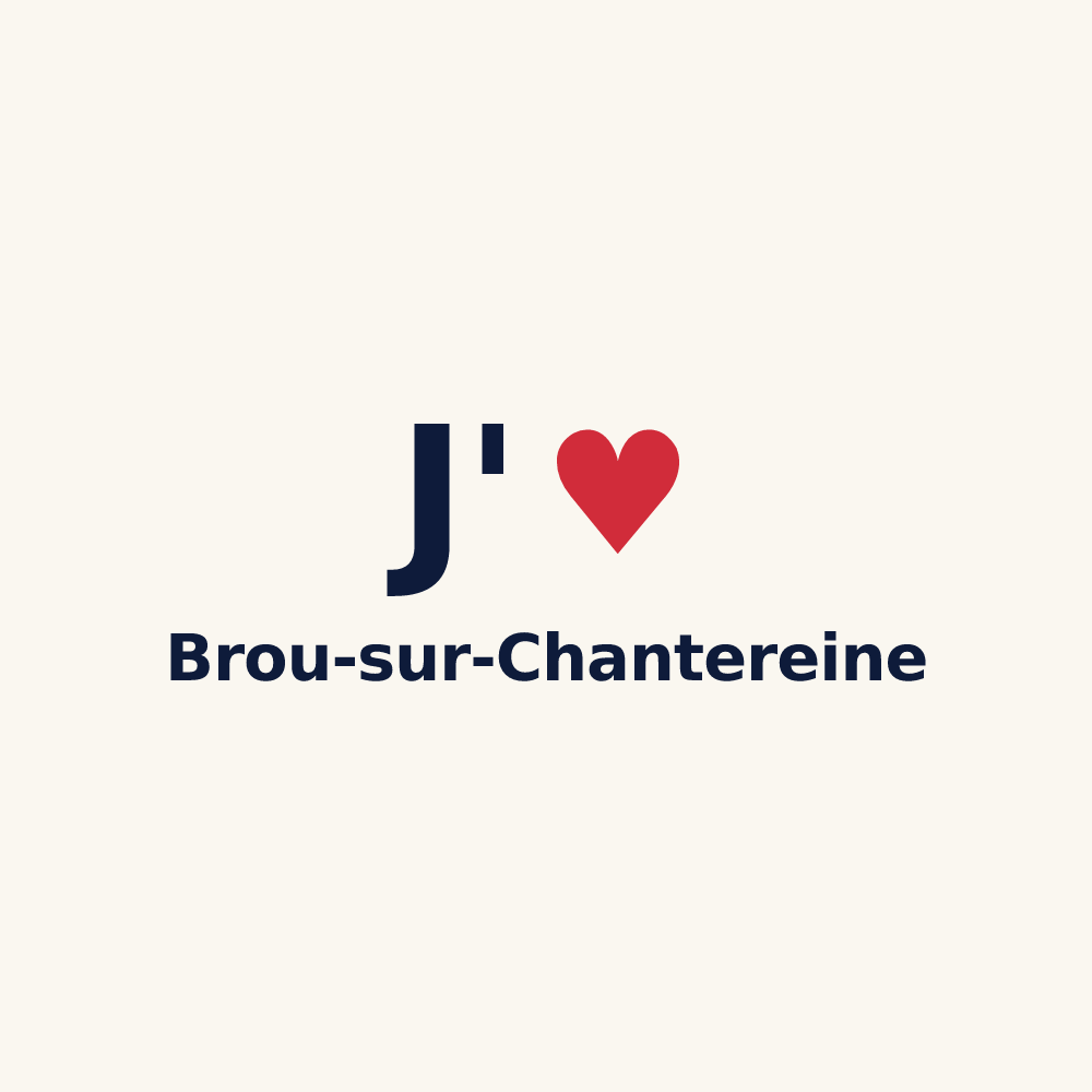 Tasse personnalisée Brou-sur-Chantereine — design J'aime Brou-sur-Chantereine
