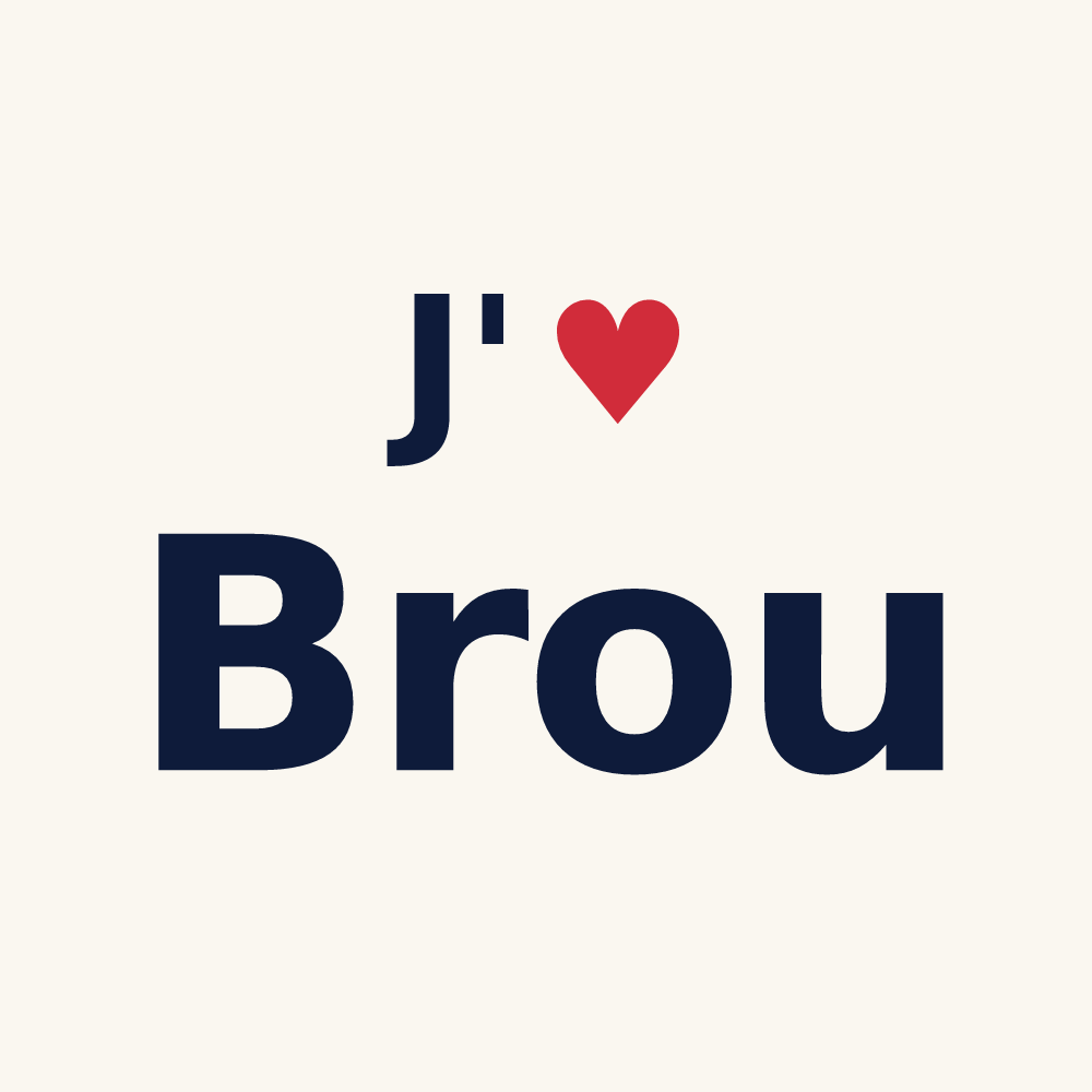 Tasse personnalisée Brou — design J'aime Brou