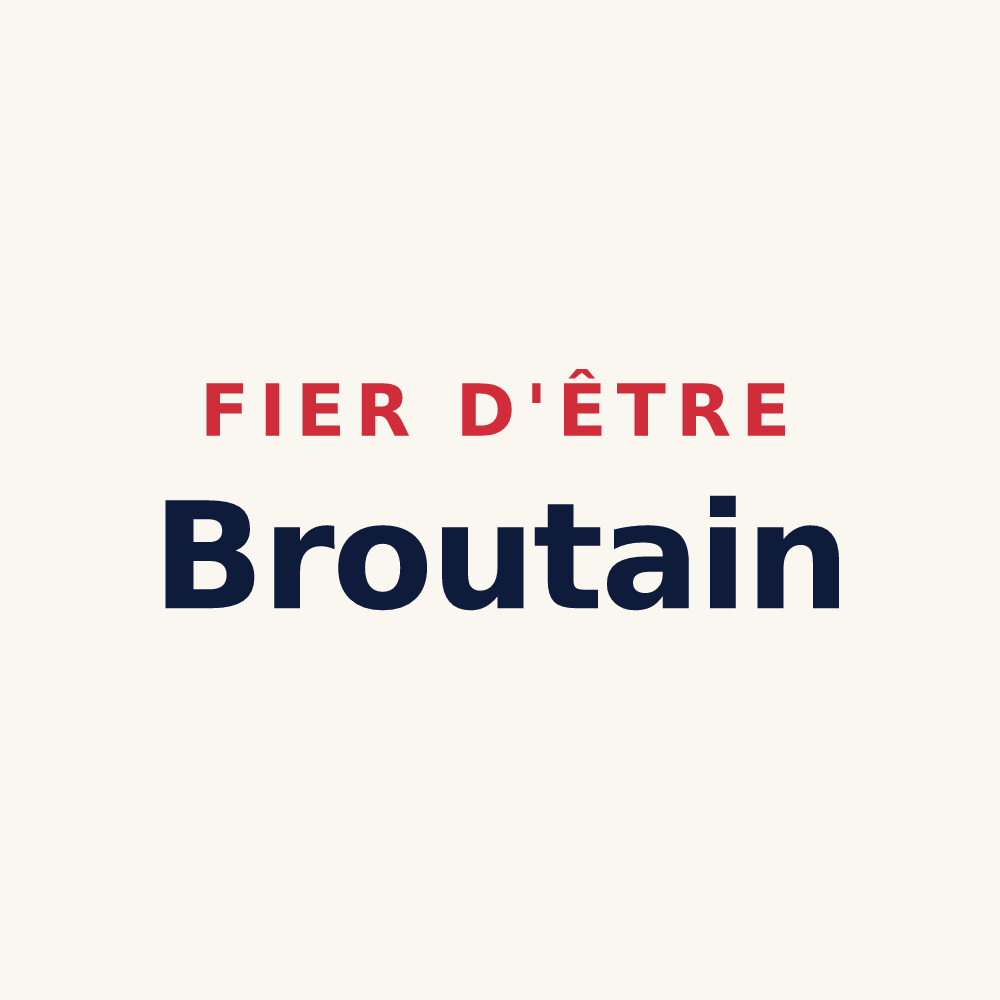 Tasse « Fier d'être Broutain » — design pour Brou