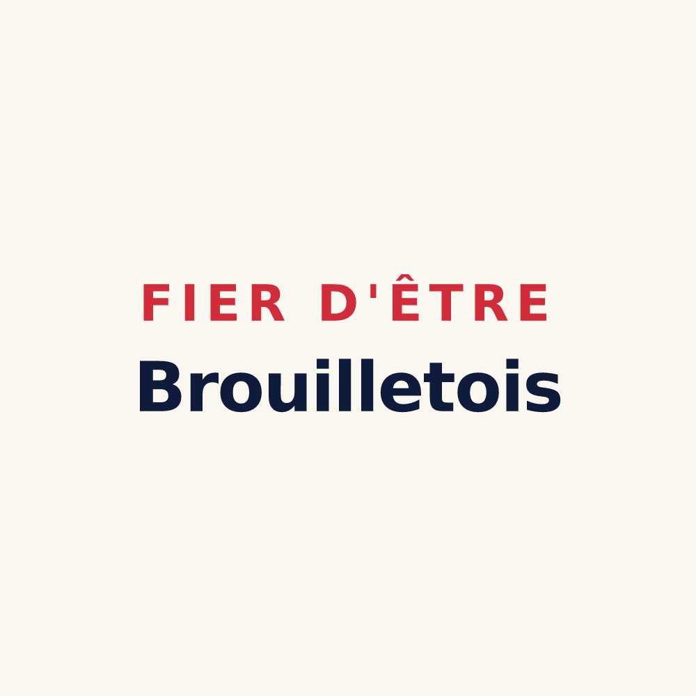 Tasse « Fier d'être Brouilletois » — design pour Brouillet