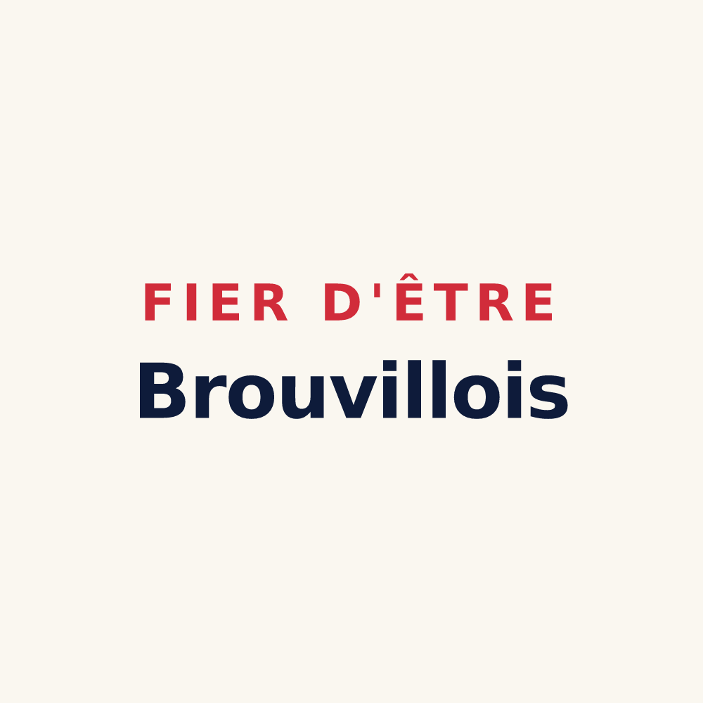 Tasse « Fier d'être Brouvillois » — design pour Brouville